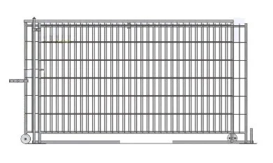 Double-Leaf Mesh Temporary Fencing Vehicle Gate Double-Leaf Mesh Temporary Fencing Vehicle Gate
